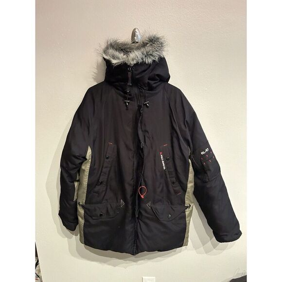 Ralph Lauren Polo Jeans Co Mens Large Parka Goose Down Military Jacket Ski Coat - Picture 1 of 11